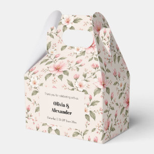 Ballotins Fleur de cerisier rose tendre motif floral sans co