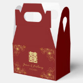 Ballotins Fleur de cerisier rouge mariage chinois (Ouvert)