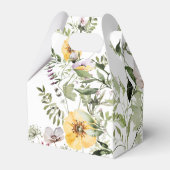 Ballotins Fleur de jardin sauvage boîte de faveur (Arrière)