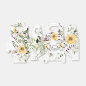 Ballotins Fleur de jardin sauvage boîte de faveur (Déplié)