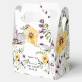 Ballotins Fleur de jardin sauvage boîte de faveur (Ouvert)