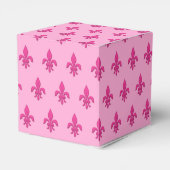 Ballotins Fleur de Lis à Fuchsia rose sur rose clair (Arrière)