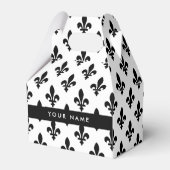 Ballotins Fleur de Lis, Black on White, Black, Your Name (Verso)