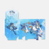 Ballotins Fleur de lune d'aquarelle blanche (Déplié)