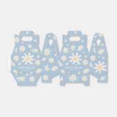 Ballotins Fleur de marguerite poussiéreux bleu  (Déplié)