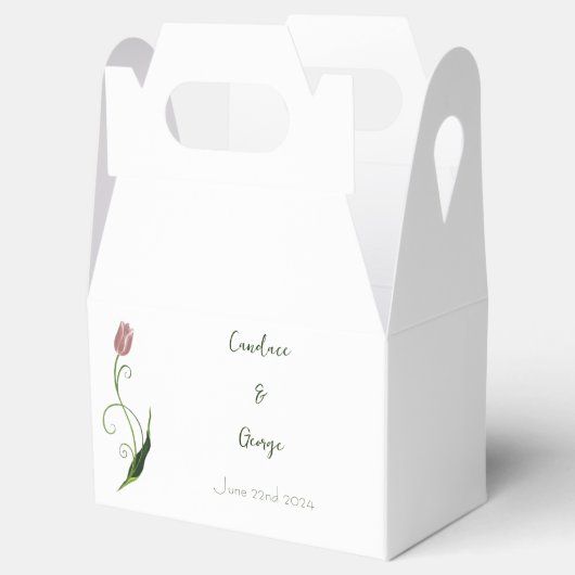 Ballotins Fleur de tulipe rose (Ouvert)