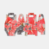 Ballotins Fleur d'Hibiscus rouge (Déplié)