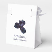 Ballotins Fleur d'Iris Violet Élégant Marque de Fleuriste (Arrière)