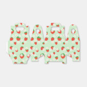 Ballotins Fleur Fleur Motif de fraise Fleur marron (Déplié)