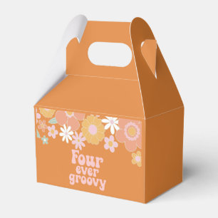 Ballotins Fleur rétro pour toujours groovy 4ème anniversaire