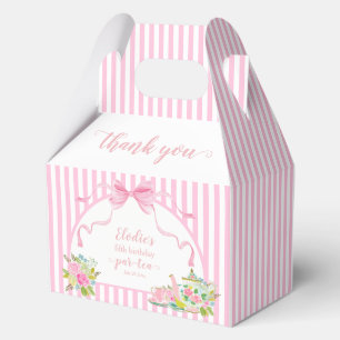 Ballotins Fleur rose à rayures Soirée Par-tea d'anniversaire