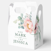 Ballotins Fleur rose Bilingue Mariage chinois Merci (Ouvert)