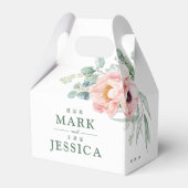 Ballotins Fleur rose Bilingue Mariage chinois Merci (Verso)