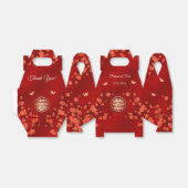 Ballotins Fleur rouge cerise | Mariage chinois (Déplié)