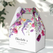 Ballotins Fleur sauvage, Baby shower à fleurs violettes