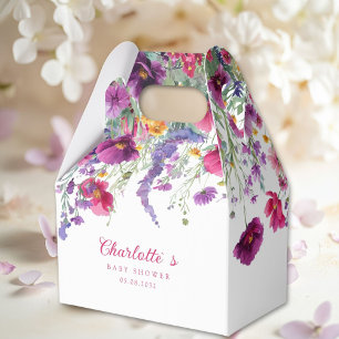 Ballotins Fleur sauvage, Baby shower à fleurs violettes
