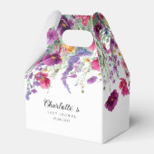 Ballotins Fleur sauvage, Baby shower à fleurs violettes (Verso)