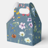 Ballotins Fleur sauvage bleu Boho Mariage Merci (Verso)