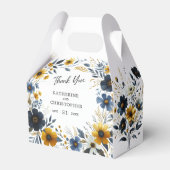 Ballotins Fleur sauvage Bleu Jaune Elégant Mariage (Verso)