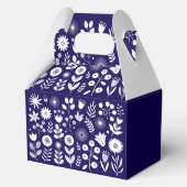 Ballotins Fleur sauvage Boho violet et blanc (Recto)