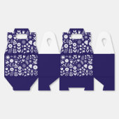 Ballotins Fleur sauvage Boho violet et blanc (Déplié)