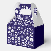 Ballotins Fleur sauvage Boho violet et blanc (Verso)