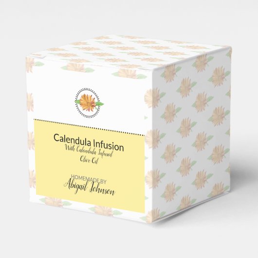 Ballotins Fleur sauvage Calendula | Boîte d'emballage pour b (Verso)