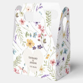 Ballotins Fleur sauvage d'aquarelle Coeur unique Mariage flo (Ouvert)