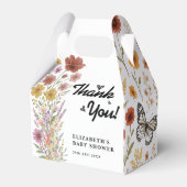 Ballotins Fleur sauvage Floral Boho Baby shower Merci (Verso)