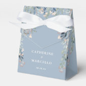 Ballotins Fleur sauvage Floral Dusty Blue Mariage (Verso)