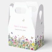 Ballotins Fleur sauvage Floral Wedding Favor Box (Ouvert)