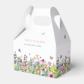 Ballotins Fleur sauvage Floral Wedding Favor Box (Verso)
