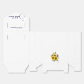 Ballotins Fleur sauvage jaune violet aquarelle  (Déplié)