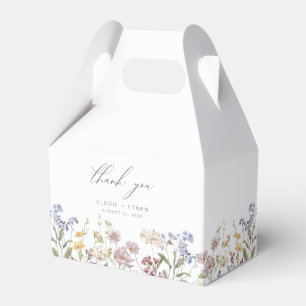 Ballotins Fleur sauvage Mariage Favor Box Floral Boho été