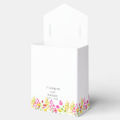 Ballotins Fleur sauvage Mariage Floral Script Élégant printe (Ouvert)