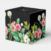 Ballotins Fleur sauvage Périwinkle Aquarelle Mariage noir (Arrière)