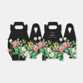 Ballotins Fleur sauvage Périwinkle Aquarelle Mariage noir (Déplié)