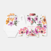 Ballotins Fleur sauvage rose vif moderne #4 douche nuptiale (Déplié)