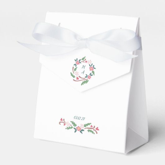 Ballotins Fleur sauvage rustique Ballotin Monogram Crest (Verso)