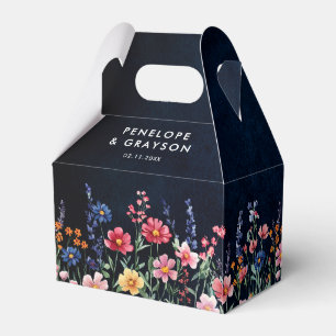 Ballotins Fleur sauvage Rustique Pays Boho Floral Marine Mar