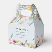 Ballotins Fleur sauvage simple Fern Dusty Blue Mariage (Arrière)