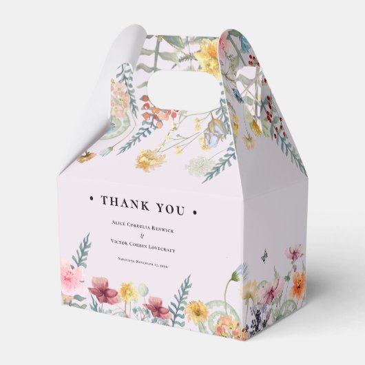 Ballotins Fleur sauvage simple Fern Lavender Mariage (Arrière)