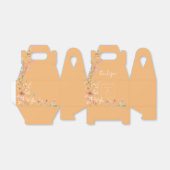 Ballotins Fleur sauvage Sunny Mariage Merci Peach ID1023 (Déplié)