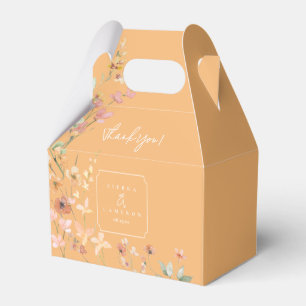 Ballotins Fleur sauvage Sunny Mariage Merci Peach ID1023