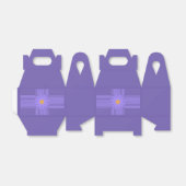 Ballotins Fleur Violette Simple sur Croix Moderne (Déplié)
