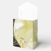 Ballotins Fleurs Abstraites d'argent ou d'or sur - Silk & Ar (Ouvert)