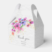 Ballotins Fleurs aquarelles lumineuses boho et feuillage dor (Arrière)