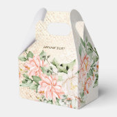 Ballotins Fleurs blanches à l'aquarelle de fête élégante (Arrière)