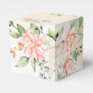 Ballotins Fleurs blanches à l'aquarelle de fête élégante
