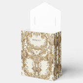 Ballotins Fleurs blanches Ballotin d'or décoratif (Ouvert)